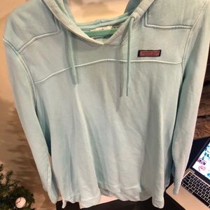 turquoise hoodie